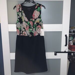 Enfocus Studio Black and Floral Dress